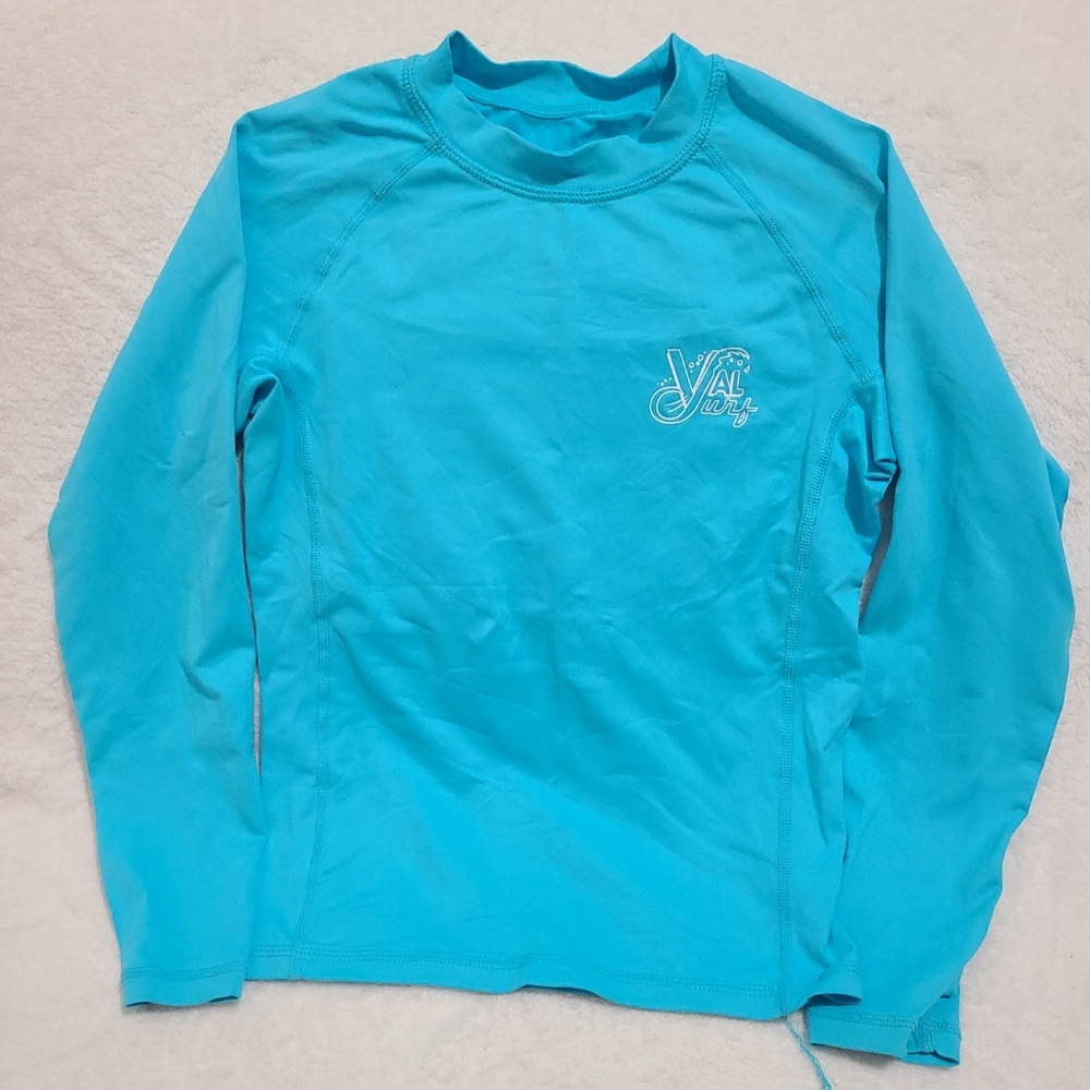 Val Surf Aqua Unisex Rashguard Size 12 KIDS
